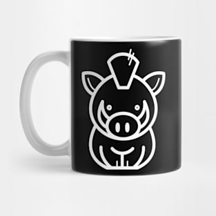 White Pig Mug